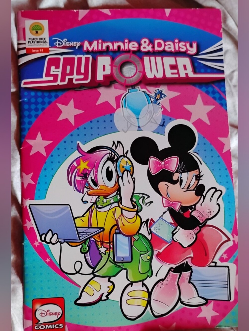 Disney Minnie & Daisy Spy Power Party Book - Pink, Blue